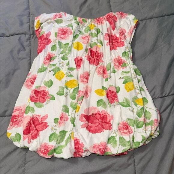 12m Burt’s bees rose dress-runs large - Picture 2 of 2